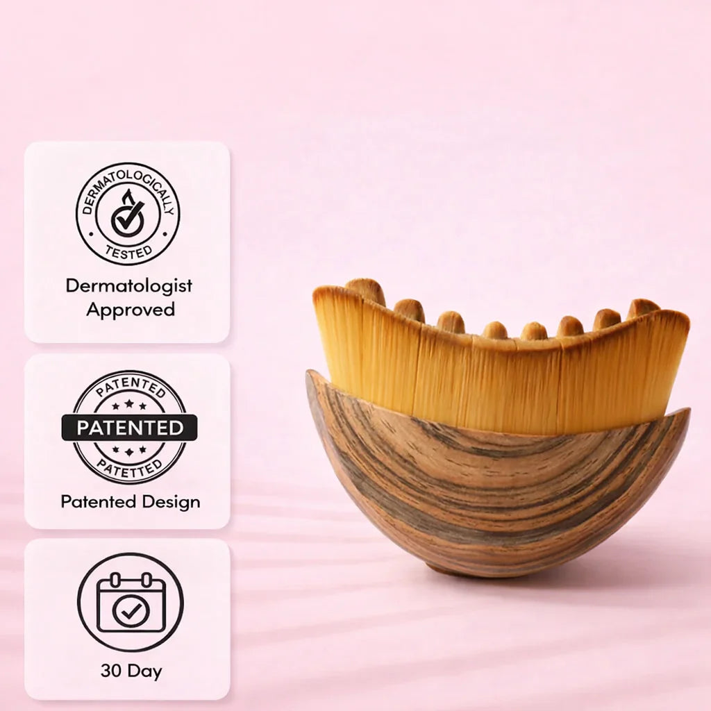 Ultimate Lymphatic Contour Facial Massage Brush (Gua sha Brush) – Sculpt, Lift & Glow