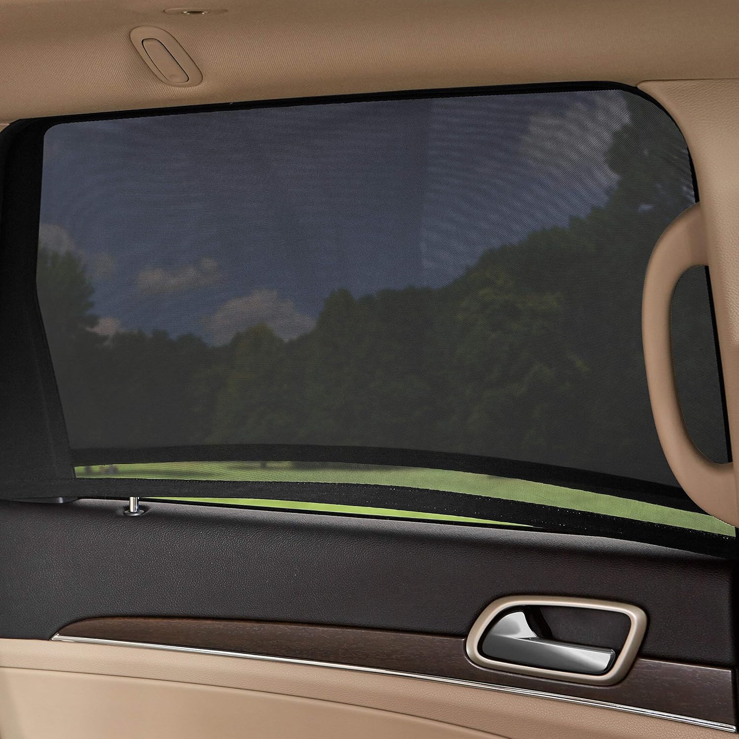 Universal Car Window Pullover Sun Shade Mesh | Heat Insulation | Air Circulation | Prevents Dusts and Insects | Foldable | Protects from The Sun| Fits All (99%) Cars -  The Ultimate Sun Shade (Pack of 4)