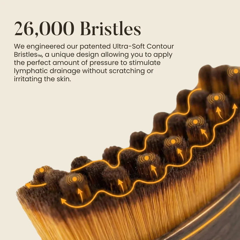 Ultimate Lymphatic Contour Facial Massage Brush (Gua sha Brush) – Sculpt, Lift & Glow