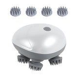 Rechargeable Scalp & Head Massager – Improve Blood Flow, Reduce Stress & Headaches Naturally, Promote Sleep & Hair Growth | 96 Silicon Kneading Points Detachable Head & Waterproof