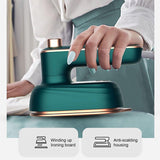 Foldable 180 degrees rotatable Handheld Steam Iron for Professional Fabric Care, Wrinkle-Free Clothes, Dual Dry & Wet Function - Easy Ironing On the Go